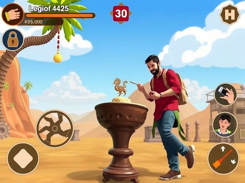 Henna Handi Rush Ace gameplay screenshot showing a player applying henna while balancing a handi